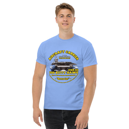 USS KITTY HAWK CVA-63 Aircraft Veterans Veterans T-Shirt, Comancha Navy T-shirts,