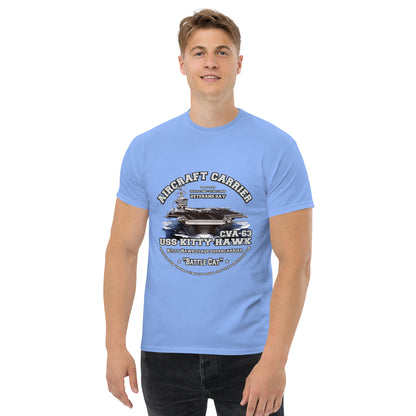 USS KITTY HAWK CVA-63 Aircraft Carrier Veterans T-Shirt