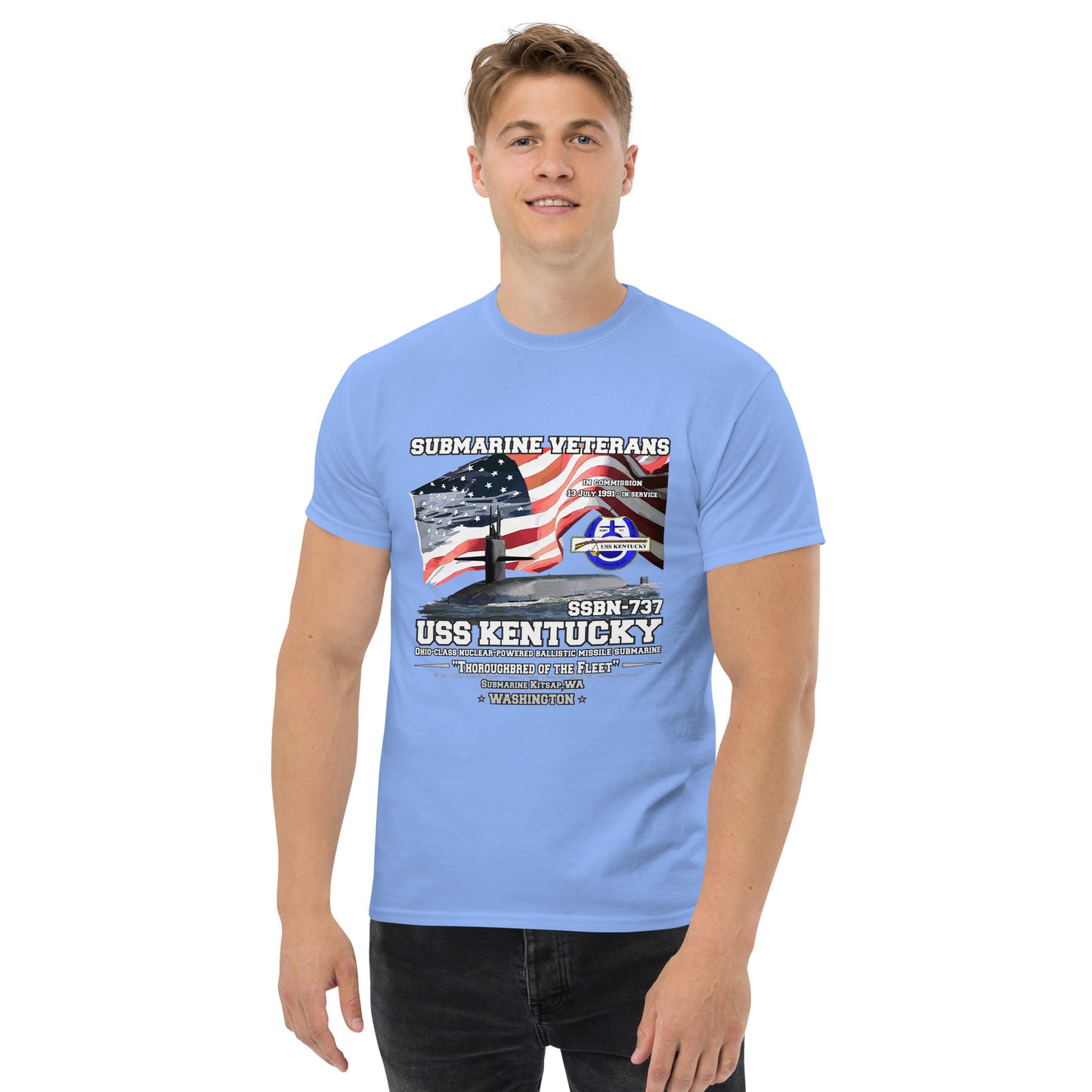 USS KENTUCKY SSBN-737 Submarine Veterans T-Shirt, Comancha Military T-shirt,