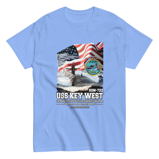 USS KEY WEST SSN-722 Submarine Veterans T-Shirt, Comancha T-Shirts Store,