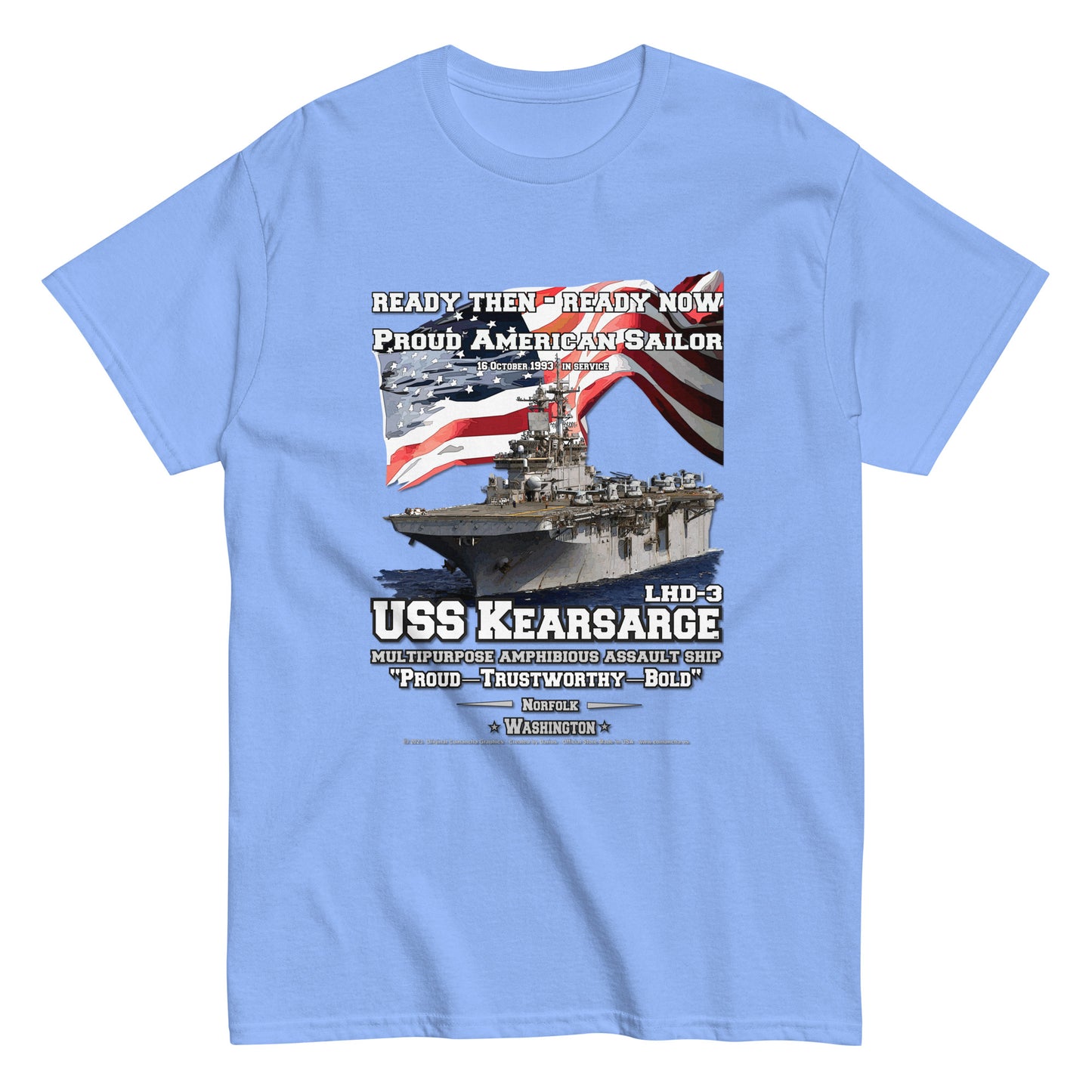 USS KEARSARGE LHD-3 Amphibious Assault Ship Veterans T-Shirt, Comancha T-shirt Store