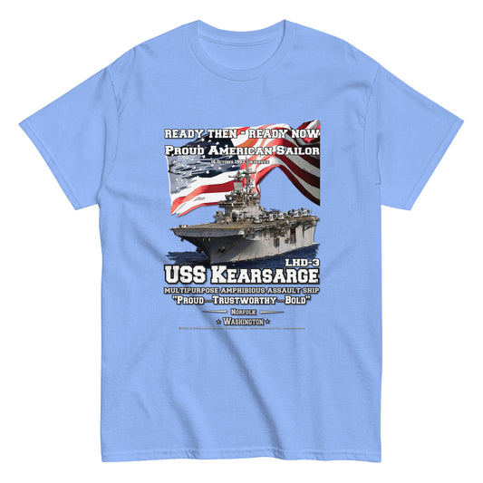 USS KEARSARGE LHD-3 Amphibious Assault Ship Veterans T-Shirt, Comancha T-shirt Store