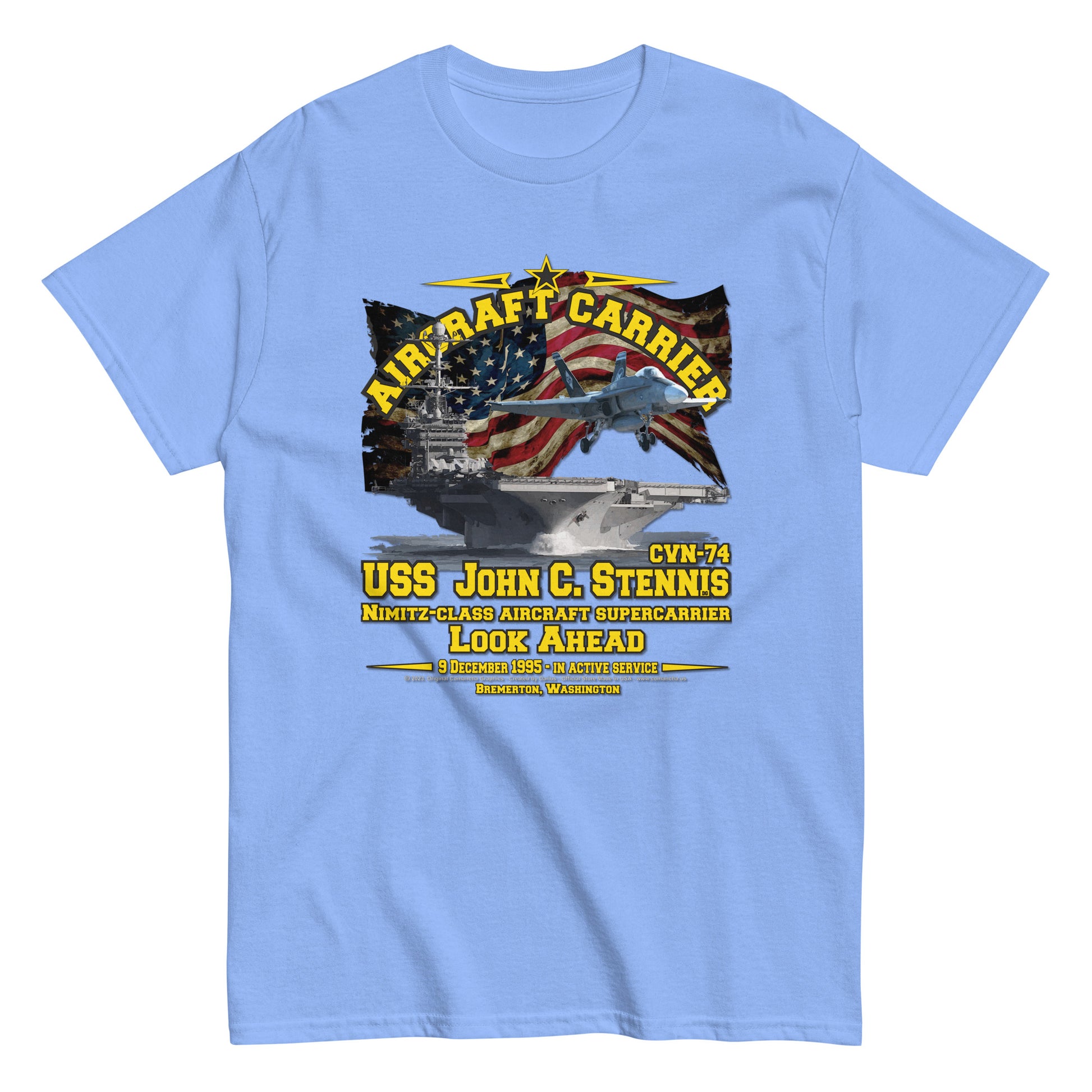 USS JOHN STENNIS CVN-74 Tee,  Aircraft Carrier Veterans T-Shirt, Comancha US Navy T-shirt,USS JOHN STENNIS CVN-74 Aircraft Carrier T-Shirt, Comancha Navy T-shirt,