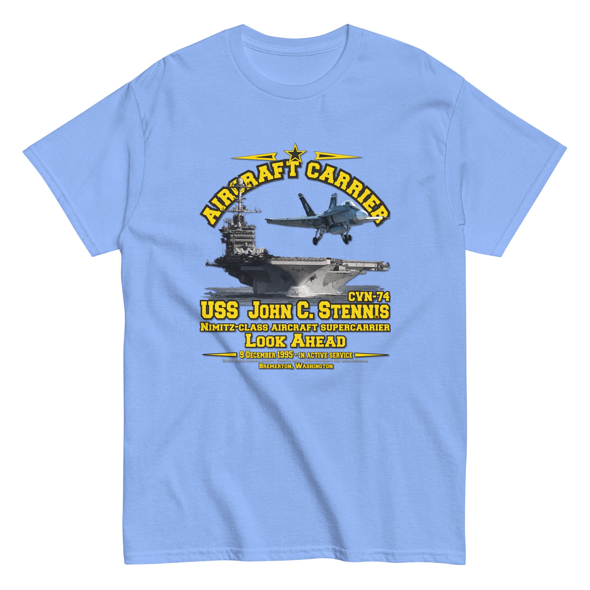 USS JOHN STENNIS CVN-74 Tee,  Aircraft Carrier Veterans T-Shirt, Comancha US Navy T-shirt,USS JOHN STENNIS CVN-74 Aircraft Carrier T-Shirt, Comancha Navy T-shirt,