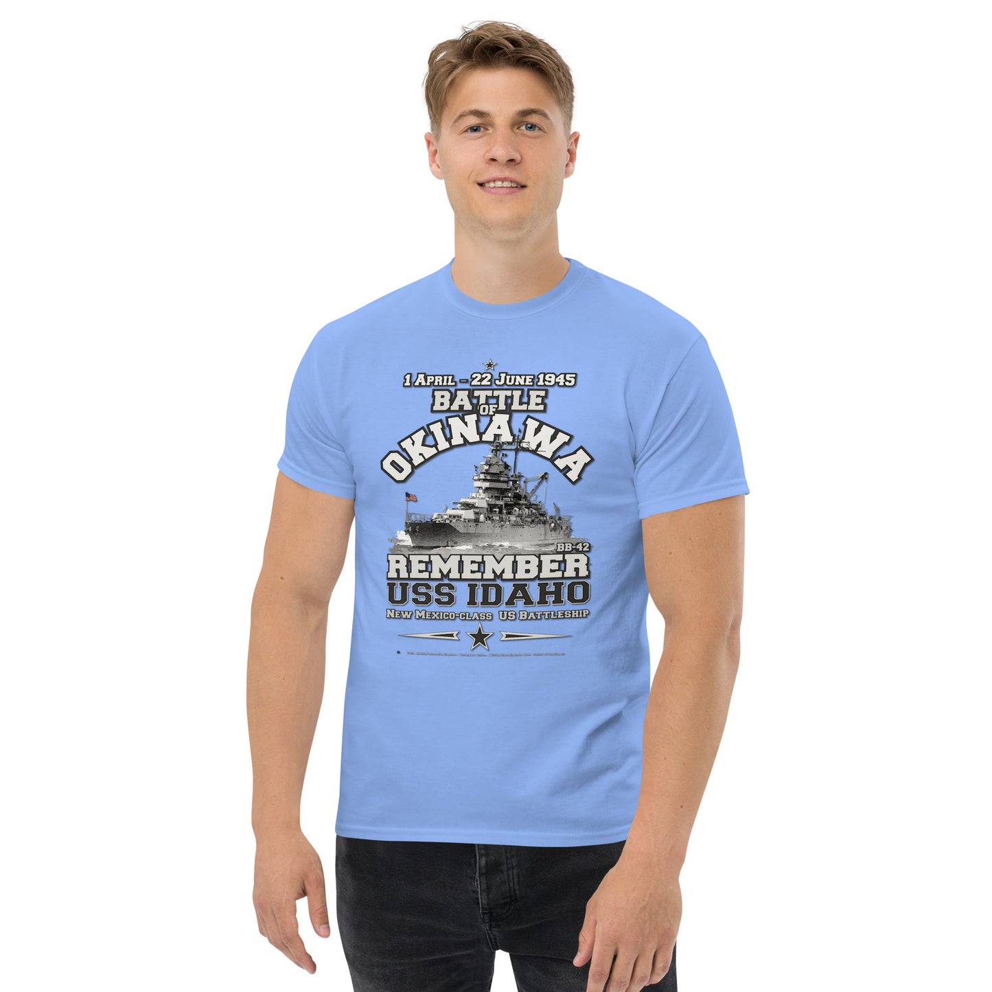 USS IDAHO BB-42 Battleship T-shirt