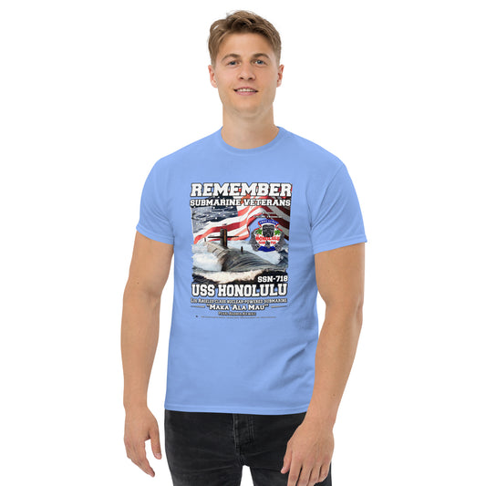 USS HONOLULU SSN-718 Submarine Veterans Classic T-Shirt, Comancha T-shirts, USS HONOLULU SSN-718 shirt, US navy shirts, Navy Veterans Day, Submarine Veterans t-shirt, Classic T-Shirt, Comancha T-shirts,