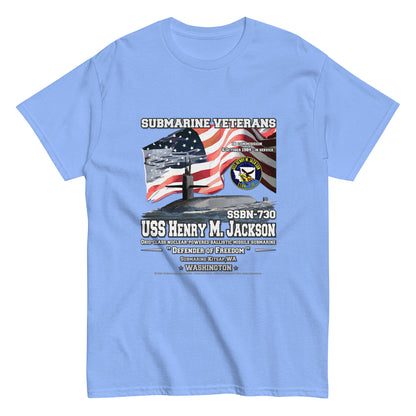 USS HENRY JACKSON SSBN-730 Submarine Veterans Classic T-Shirt, Comancha Navy T-shirts, USS HENRY JACKSON SSBN-730 t-shirt, Submarine Veterans Classic T-Shirt, Comancha Navy T-shirts,