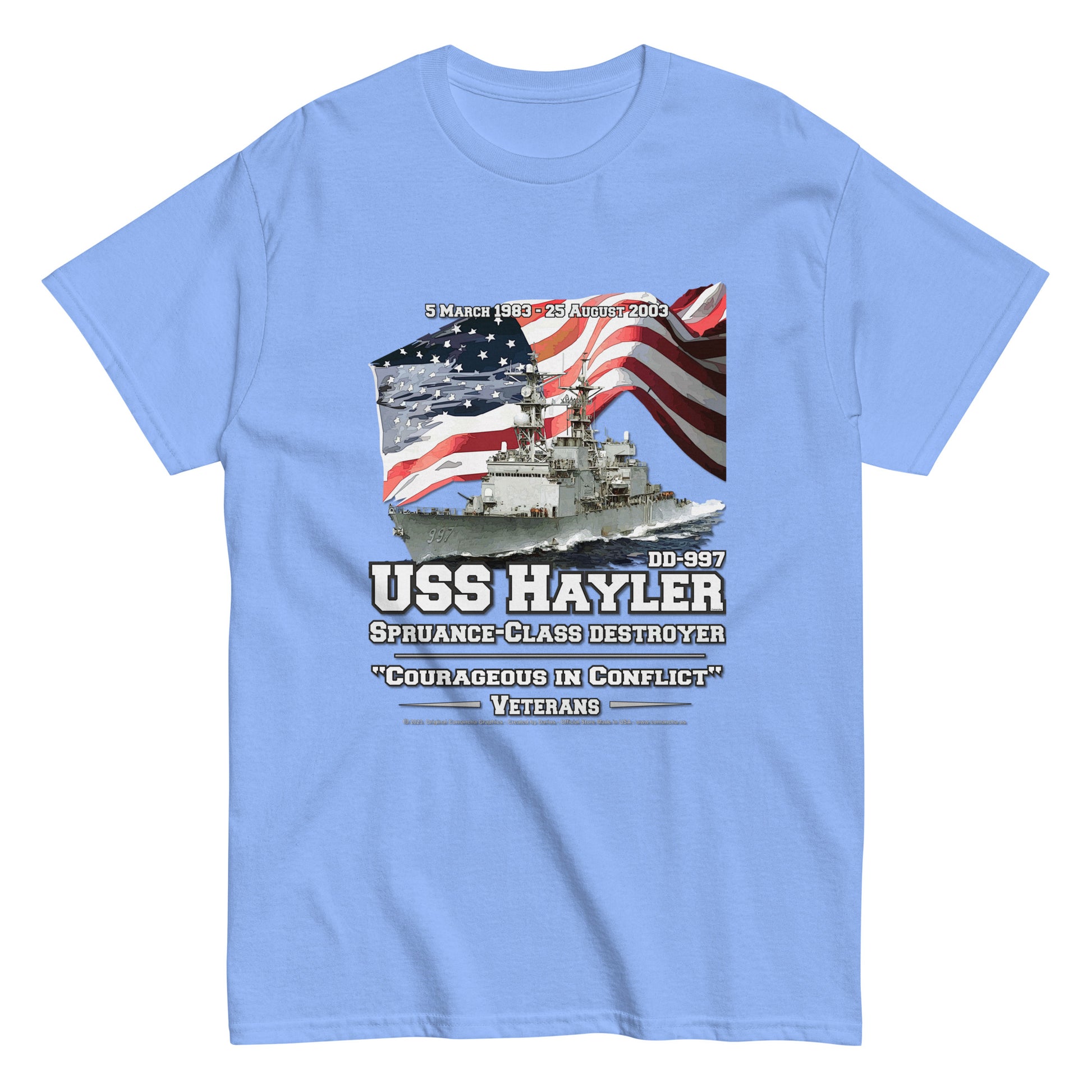 USS HAYLER DD-997 Destroyer Veterans Classic T-Shirt, Comancha Store, USS HAYLER DD-997 t-shirt, Destroyer Veterans t-shirt, Classic T-Shirt, Comancha t-shirts, Naavy T-shirts, USS HAYLER T-shirt,