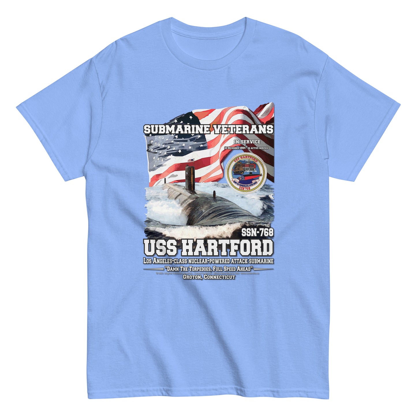 USS HARTFORD SSN-768 Submarine Veterans Classic T-Shirt, Comancha store, USS HARTFORD SSN-768 t-shirt, Submarine Veterans t-shirts, Classic T-Shirt, Comancha store t-shirt, Navy Ships T-shirt,