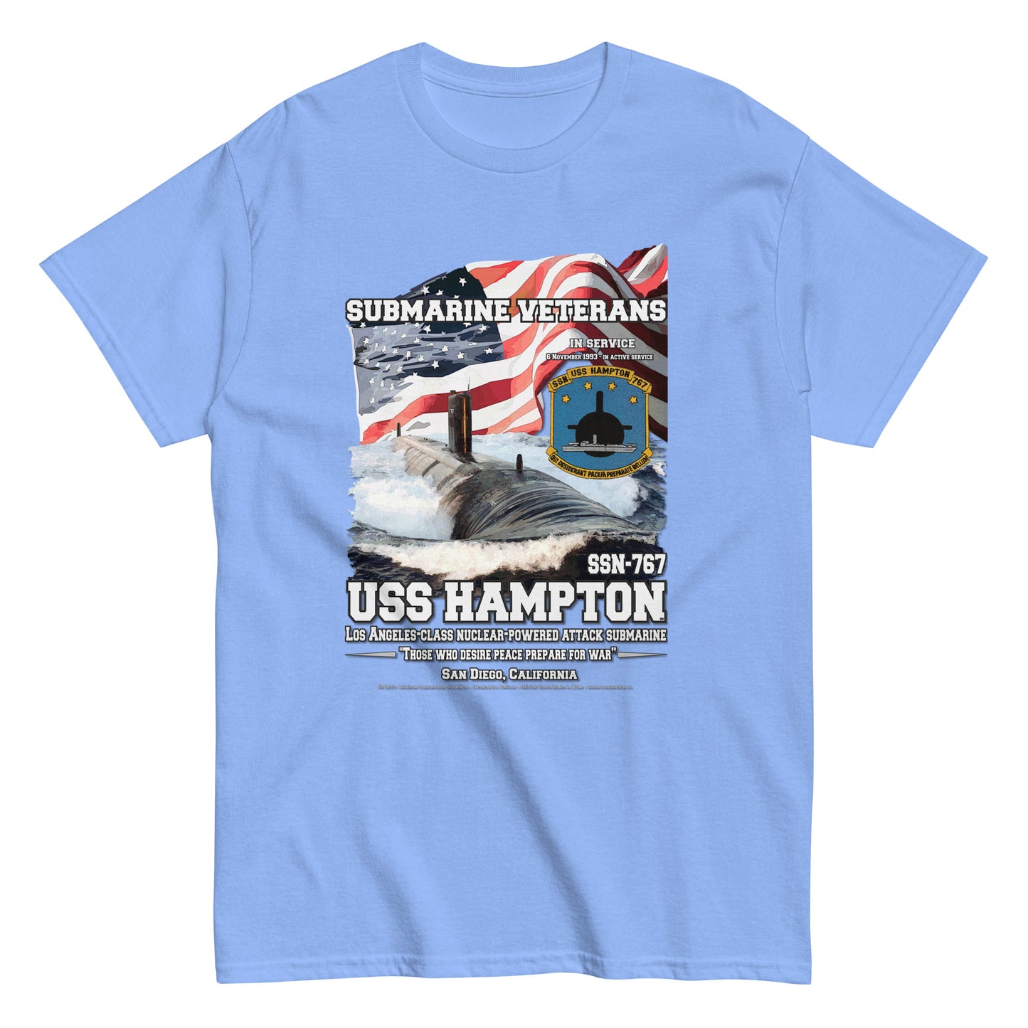 USS HAMPTON SSN-767 Submarine T-shirt