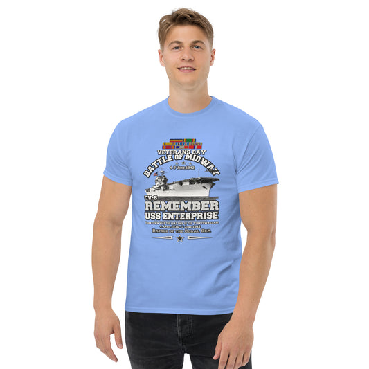 USS ENTERPRISE tee, USS ENTERPRISE Veterans tee,USS ENTERPRISE CV-6 Aircraft Carrier Veterans Classic Tee, Comancha US Store Tees,