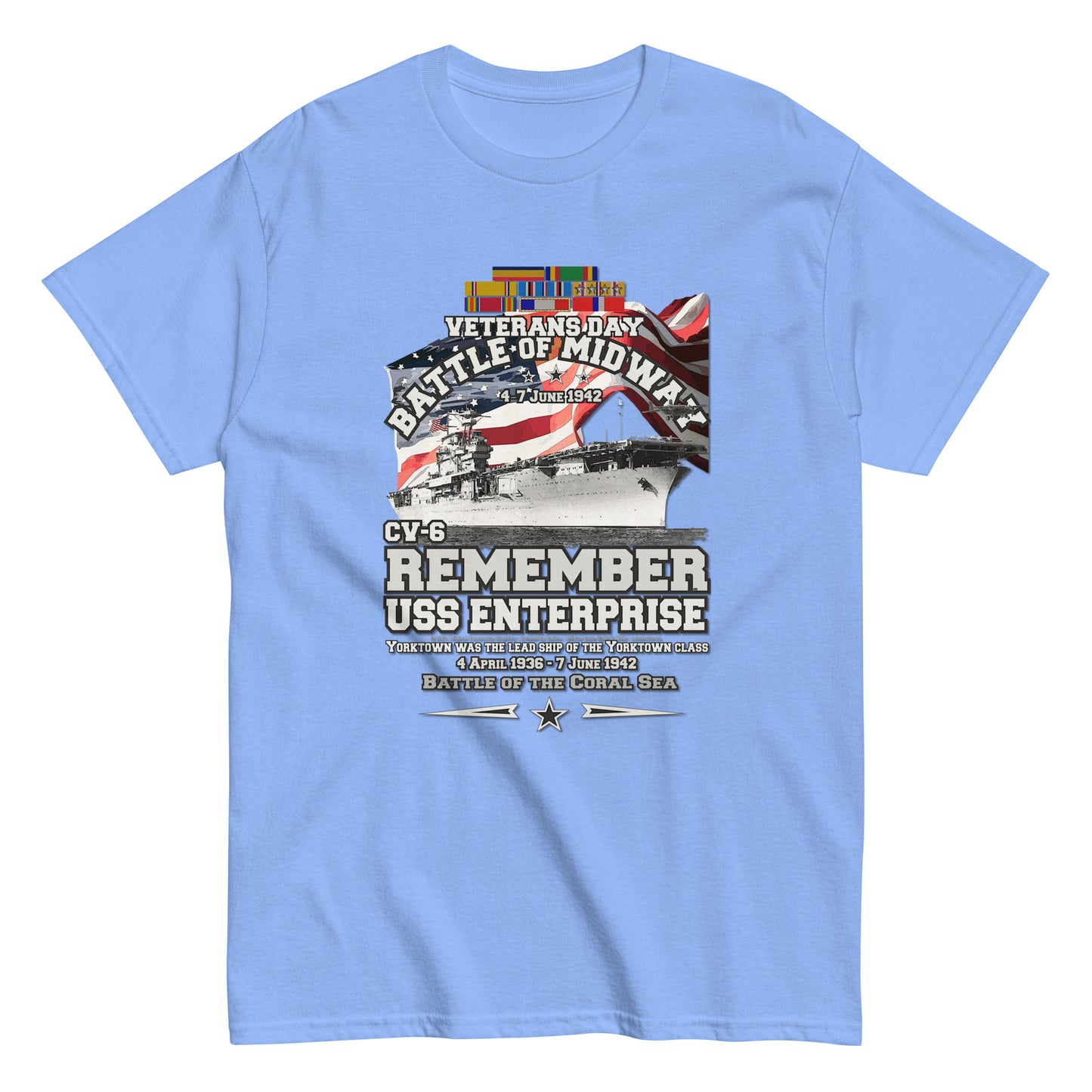 USS ENTERPRISE tee, USS ENTERPRISE Veterans tee,USS ENTERPRISE CV-6 Aircraft Carrier Veterans Classic Tee, Comancha US Store Tees,