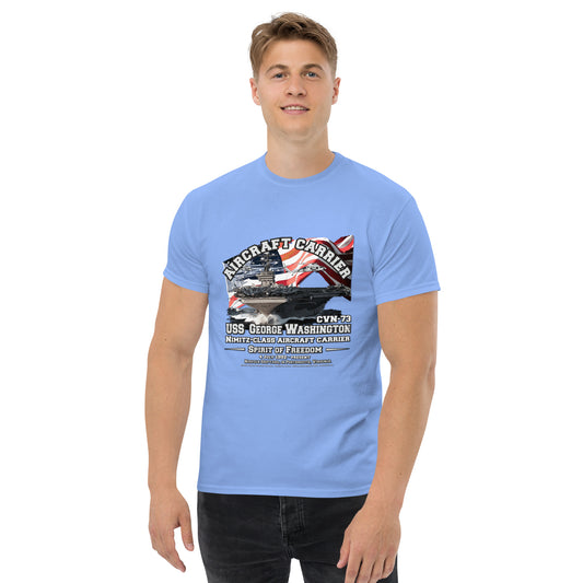 USS GEORGE WASHINGTON tee, USS GEORGE WASHINGTON veterans tee,USS GEORGE WASHINGTON CVN-73 Aircraft Carrier Veterans Classic Tee, USS George Washington Veterans, comancha store,