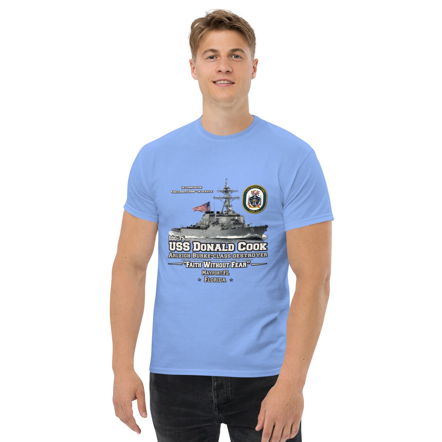 USS DONALD COOK DDG-75 Destroyer t-shirt