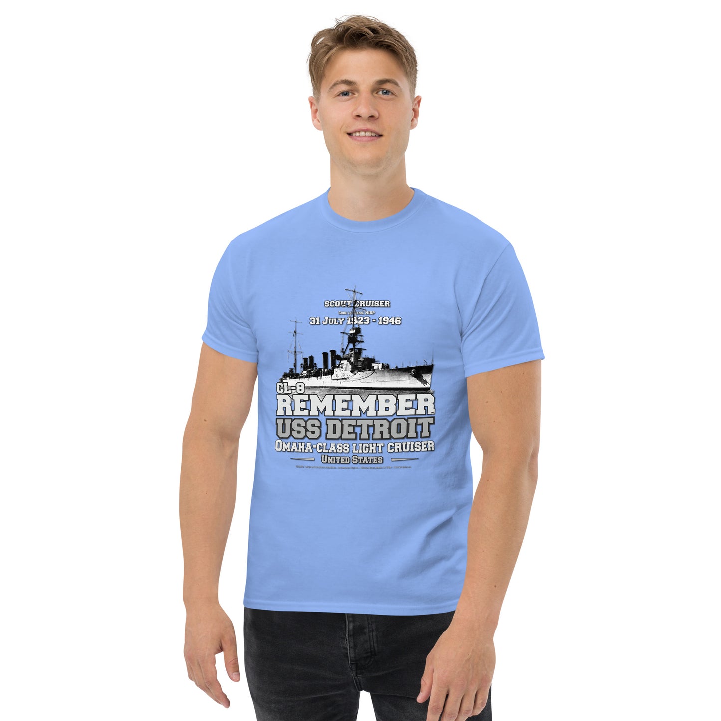 USS DETROIT CL-8 Light Cruiser t-shirt