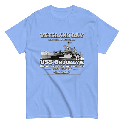 USS BROOKLYN t-shirt,USS BROOKLYN CL-40 t-shirt, Light Cruiser Veterans Unisex t-shirt, Navy Veterans T-shirts,