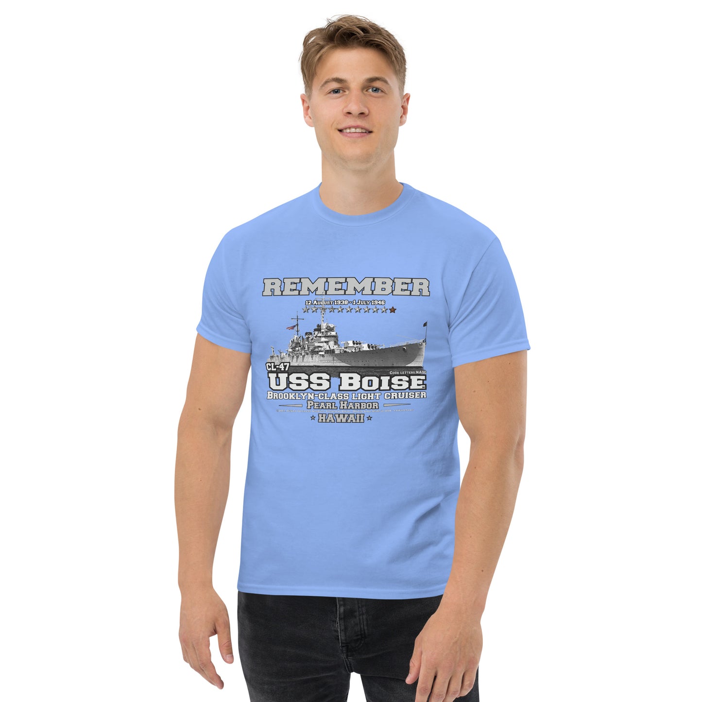 USS BOISE CL-47 t-shirt, USS BOISE t-shirt, Light Cruiser Veterans t-shirt, WW2 Veterans T-shirt, T-Shirt Online Shop,