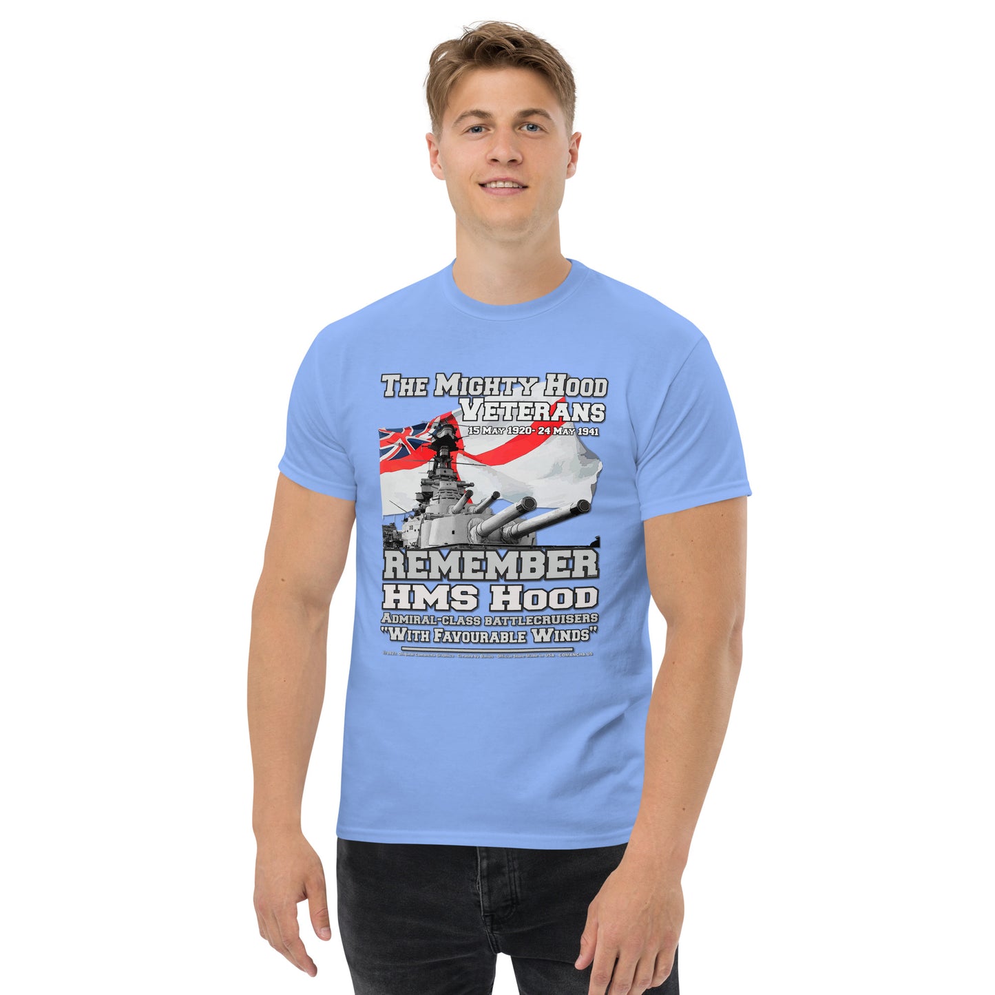 HMS HOOD Cruiser t-shirt, HMS HOOD T-shirt, HMS HOOD Royal Navy Battlecruiser T-Shirt, HMS HOOD Royal Navy T-Shirt, Comancha t-shirt,