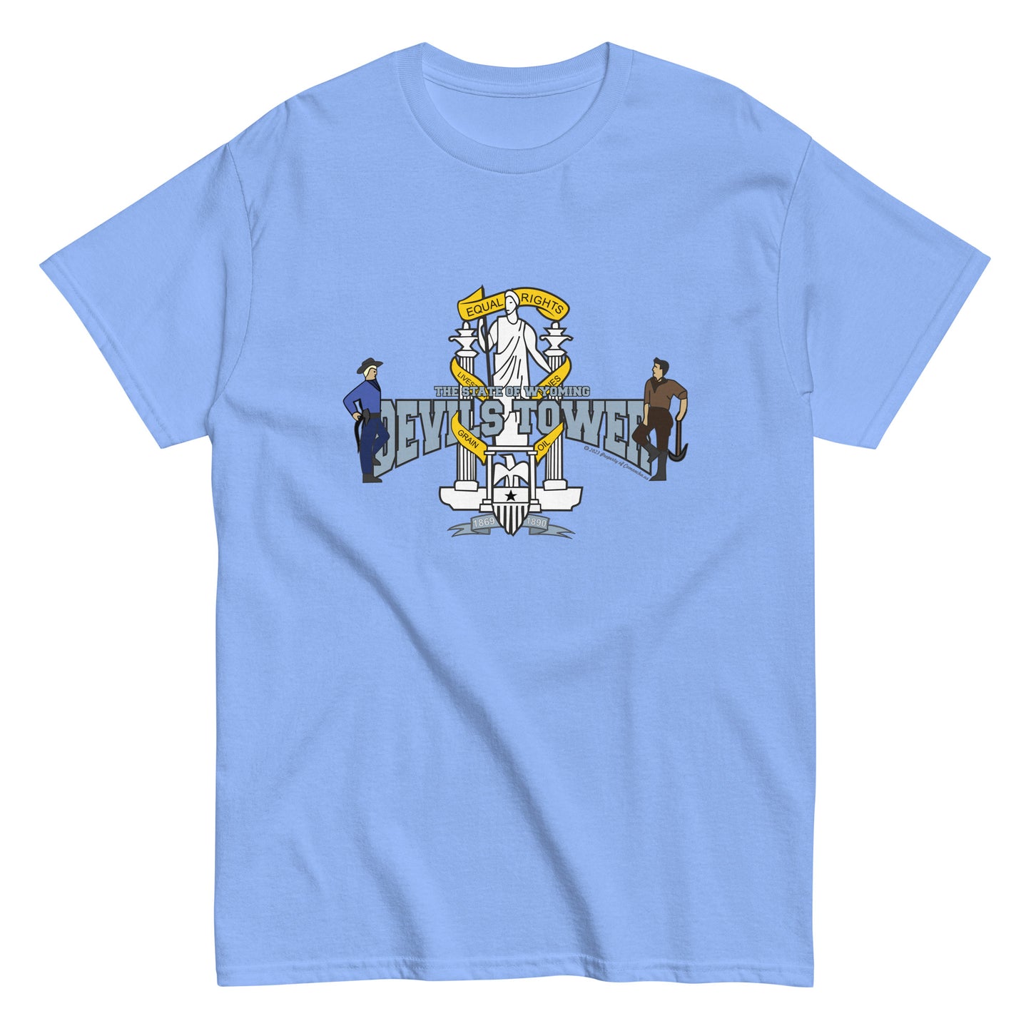 Devils Tower t-shirt, Wyoming T-shirt, Comancha Graphics,