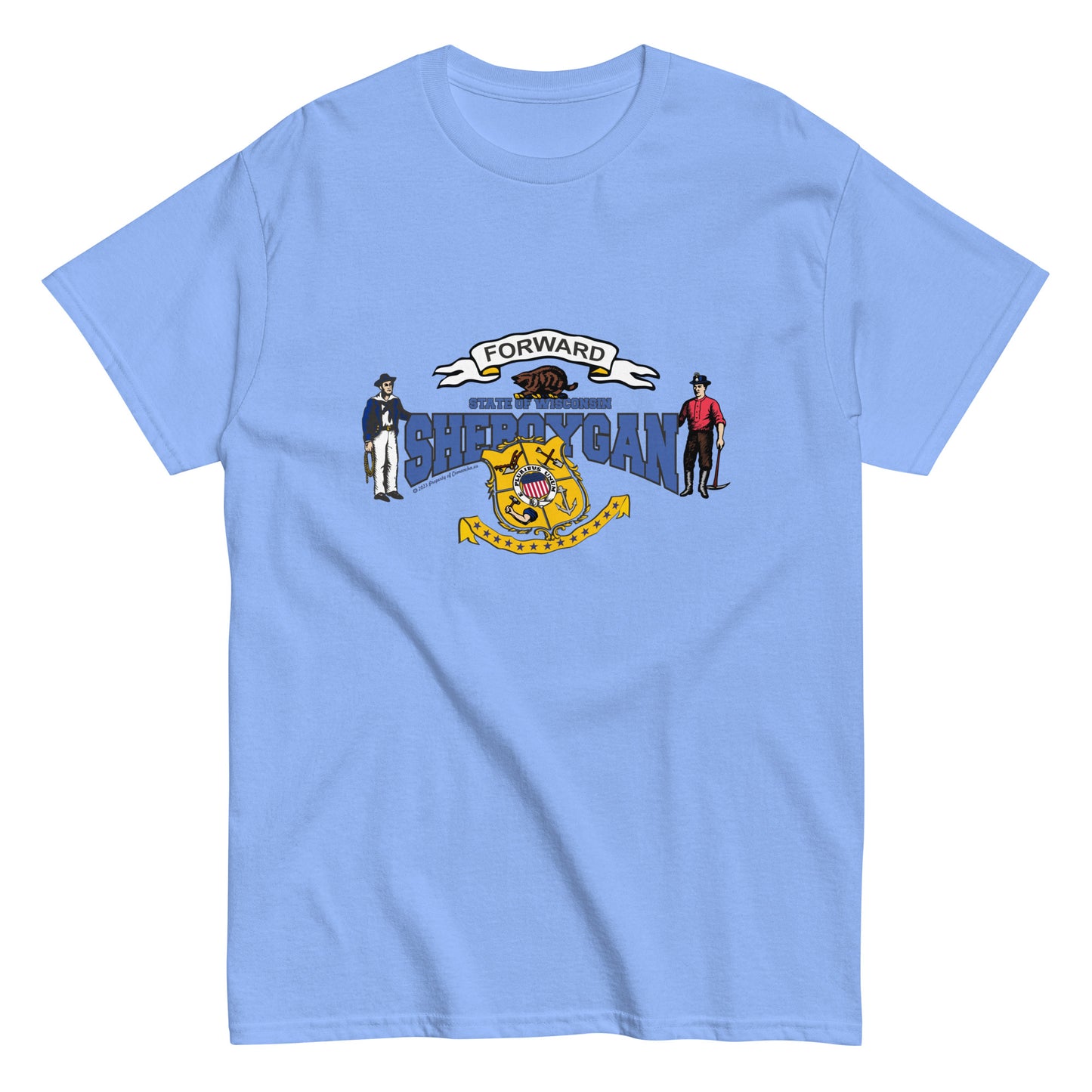 Sheboygan wisconsin T-shirt,Sheboygan t-shirt, Wisconsin State T-Shirt, Comancha Graphics,