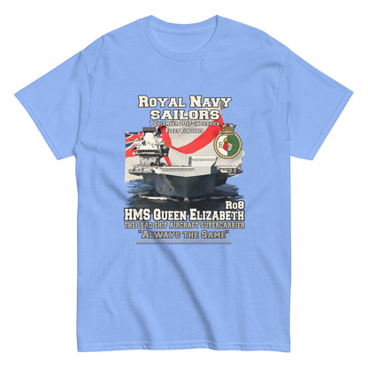 HMS QE2 tee,HMS Queen Elizabeth II veterans tee,HMS Queen Elizabeth II tee,aircraft supercarrier T-shirt, Comancha Graphics,