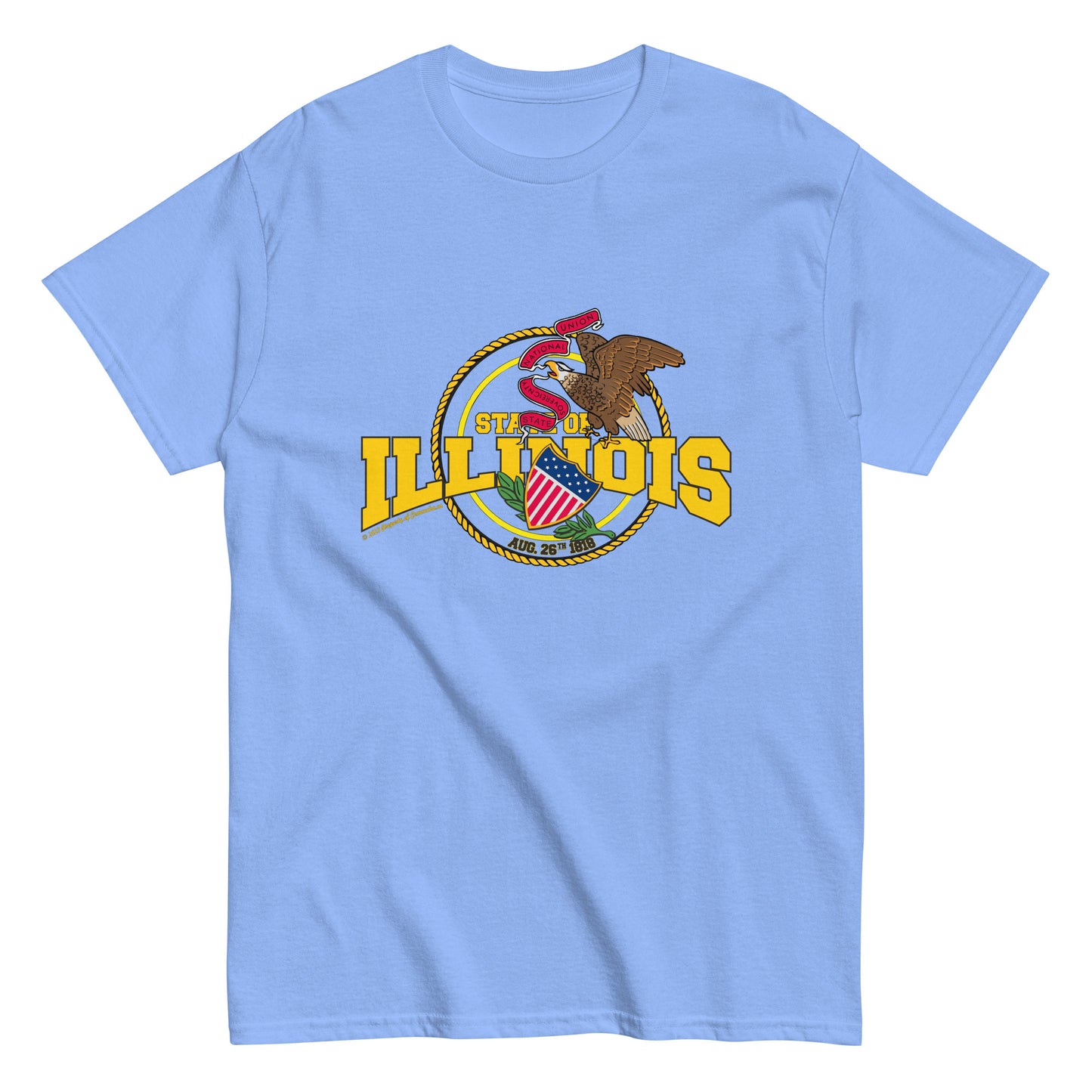 Illinois State T-shirt, Comancha Graphics, comancha tee, Illinois tee,