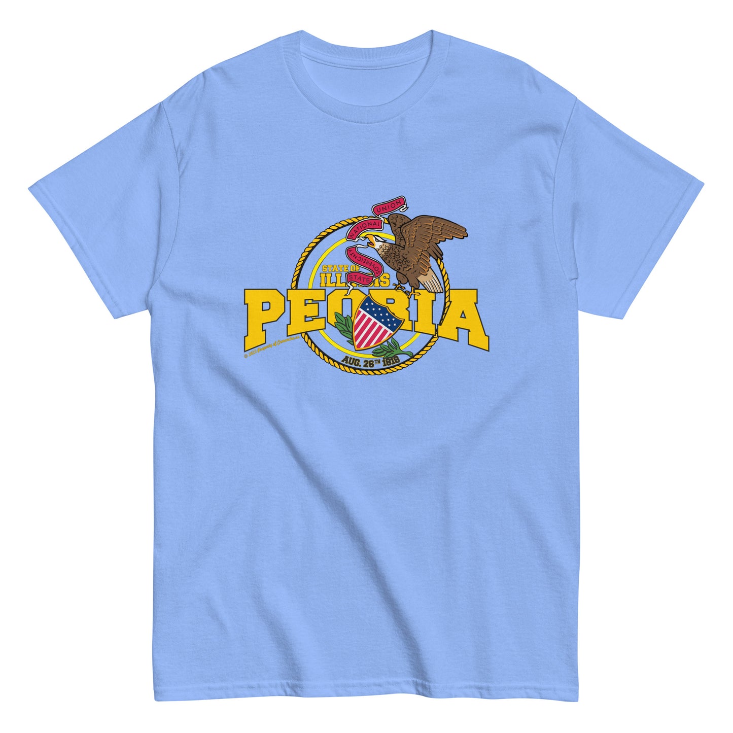 Peoria t-shirt, Illinois T-Shirt, Comancha Graphics,