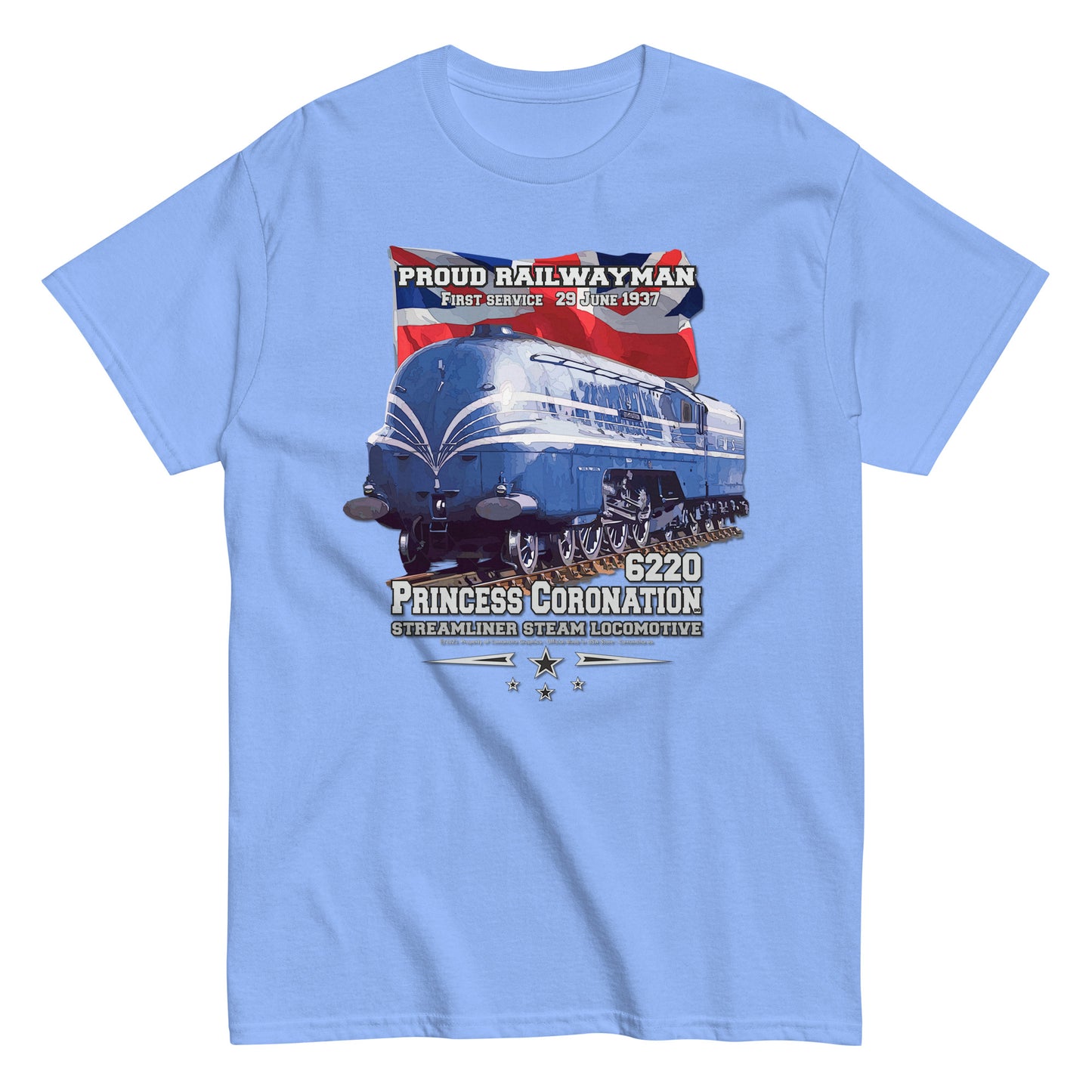 6220 Streamliner t-shirt, Steam Locomotive T-shirt,