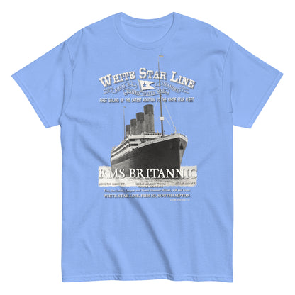 RMS Britannic T-shirt, RMS Britannic tee, White Star Ships, Comancha Graphics,