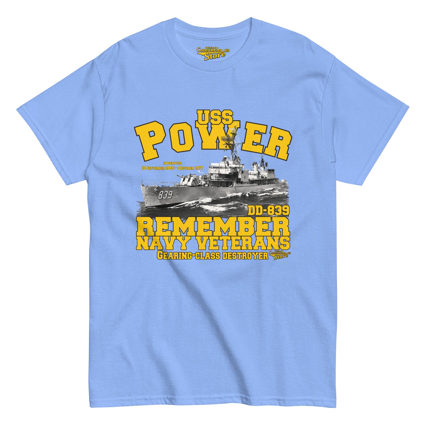 USS Power DD-839 Destroyer t-shirt,