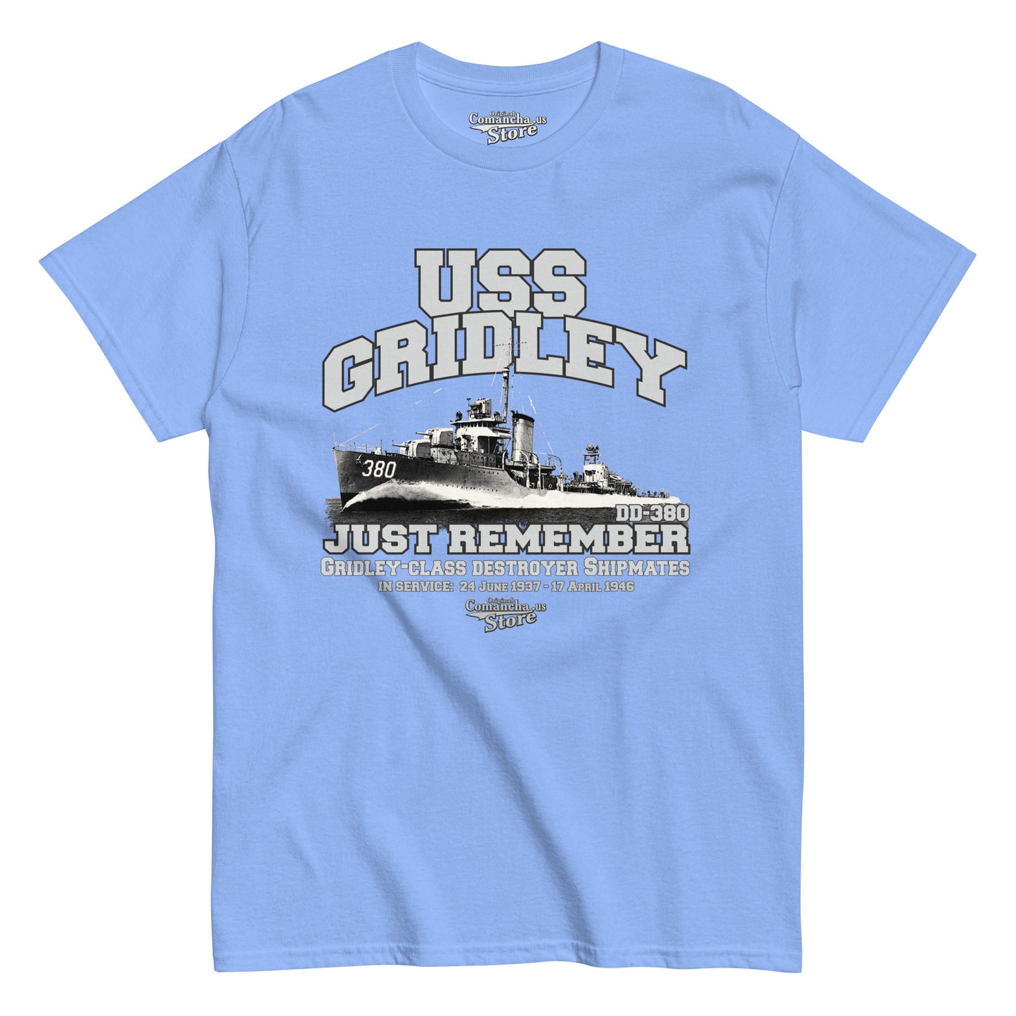 USS Gridley DD-380 Shipmates t-shirt