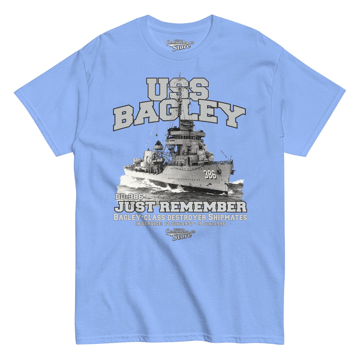 USS Bagley DD-386 Destroyer T-shirt