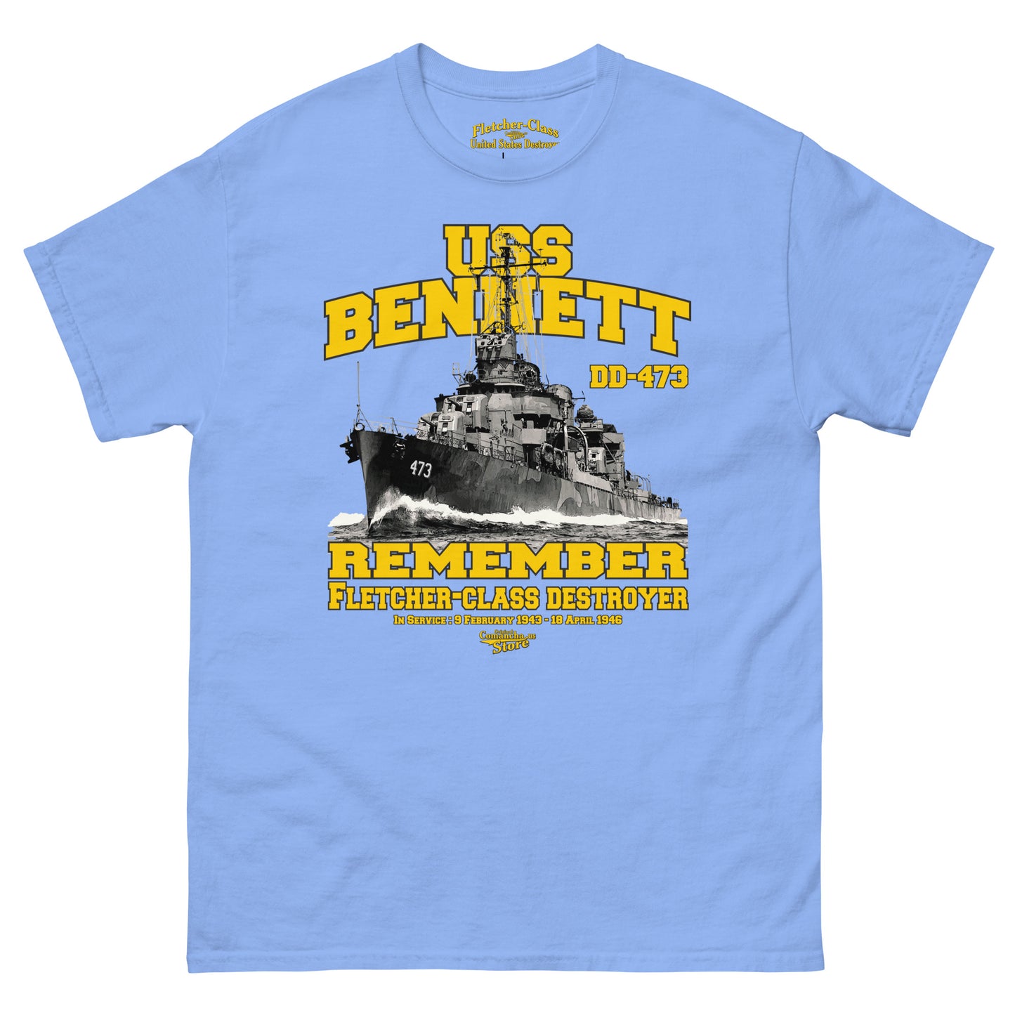 USS Bennett DD-473 t-shirt