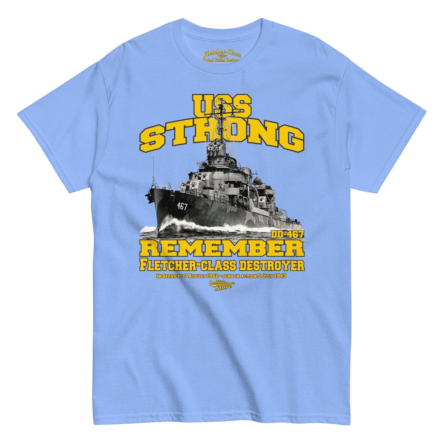 USS Strong DD-467 t-shirt