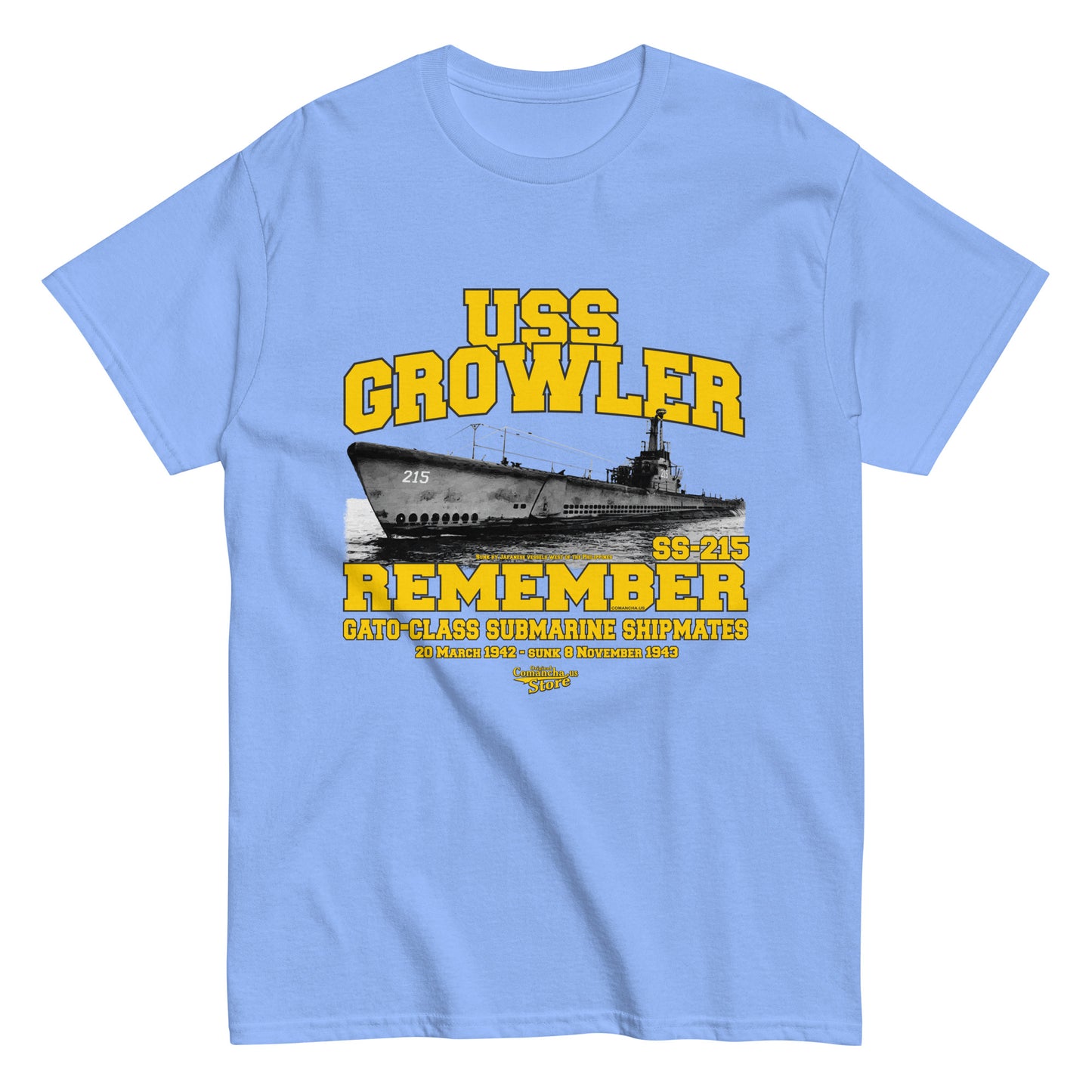 USS Growler SS-215 Submarine t-shirt