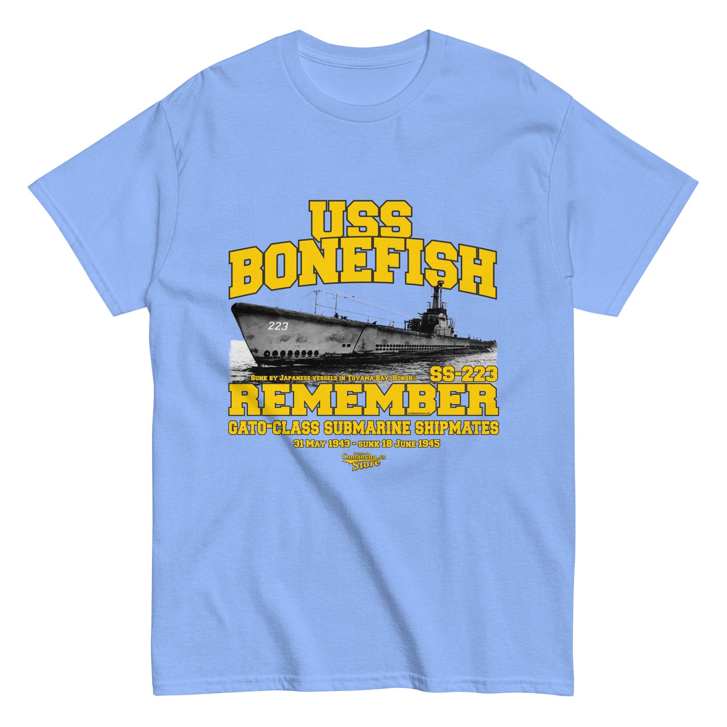 USS Bonefish SS-223 Submarine t-shirt