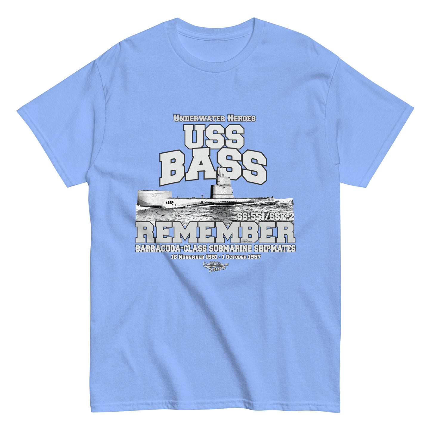 USS Bass K-2 submarine shipmates t-shirt