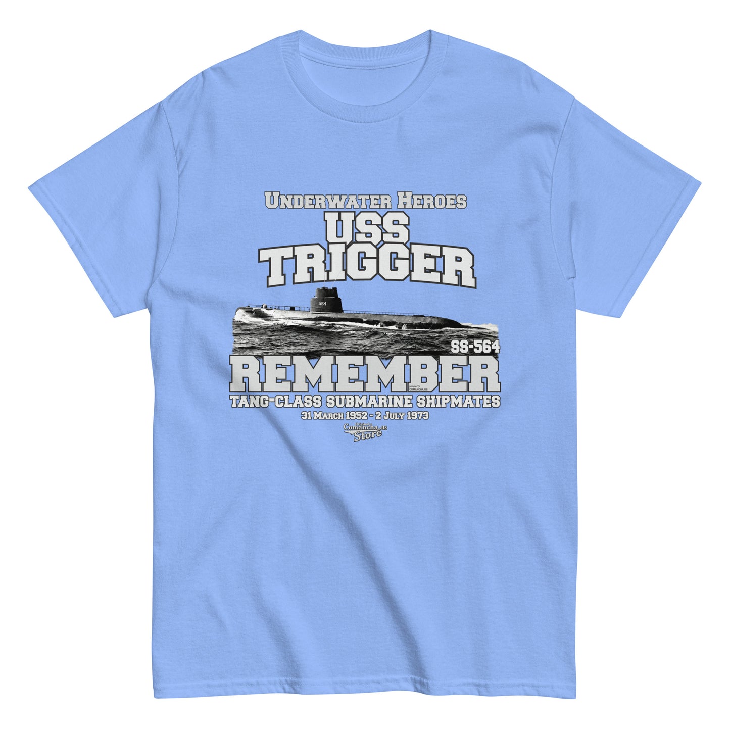 USS Trigger SS-564 submarine t-shirt