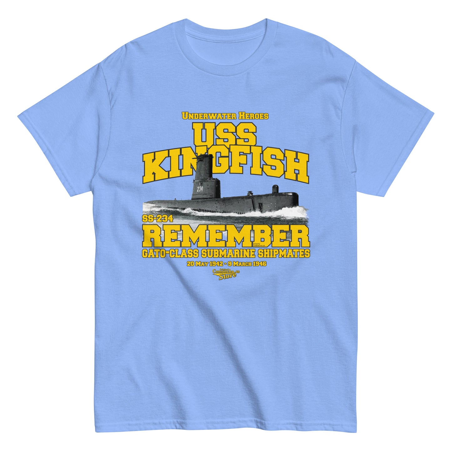 USS Kingfish SS-234 submarine t-shirt