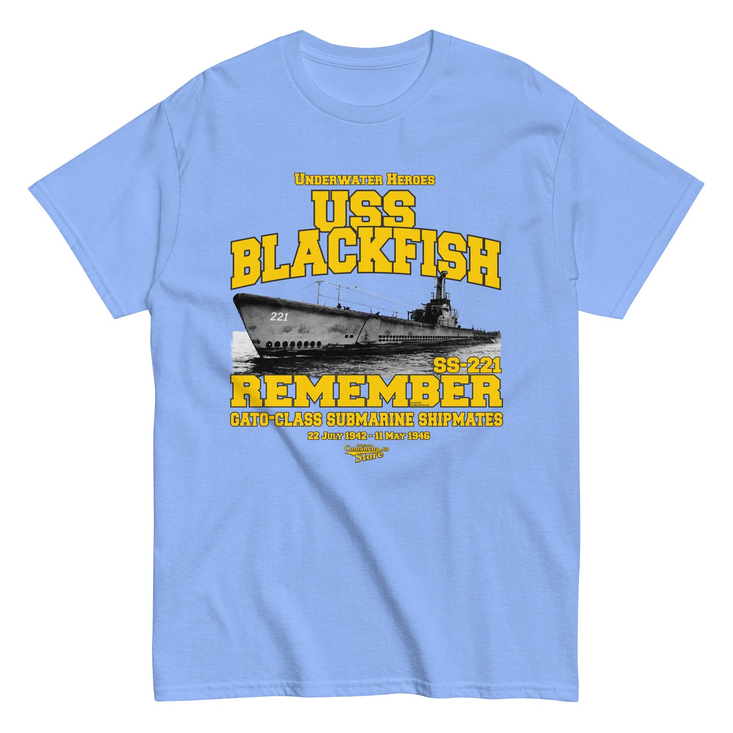 USS Blackfish SS-221 submarine t-shirt