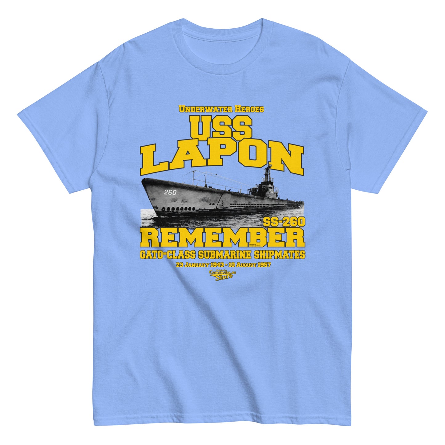 USS Lapon SS-260 Submarine t-shirt