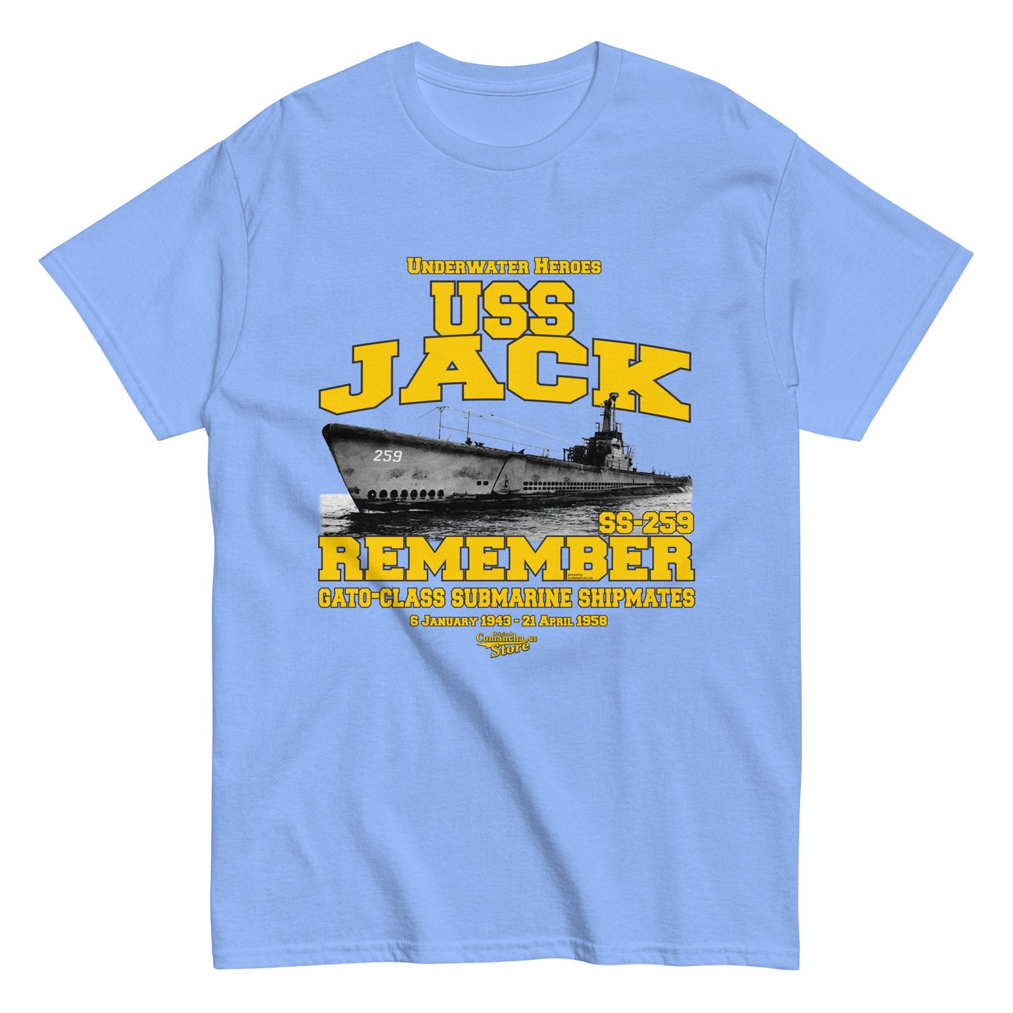 USS Jack SS-259 Submarine t-shirt