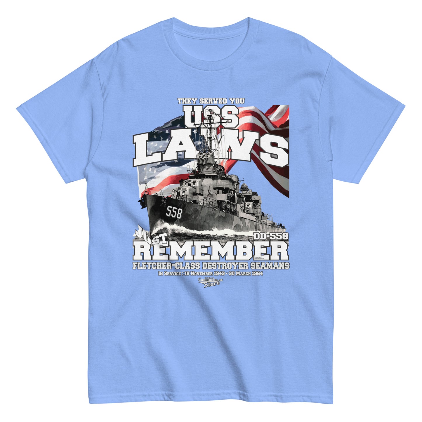 USS Laws DD-558 destroyer T-shirt