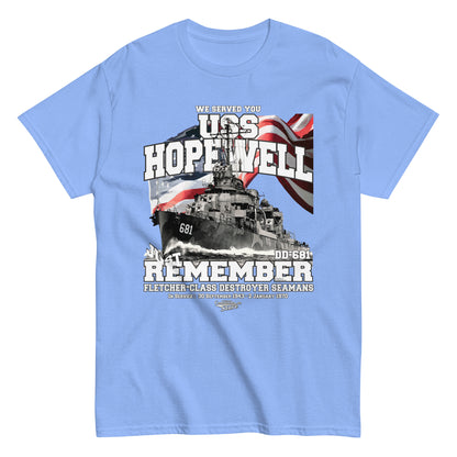 USS Hopewell DD-681 destroyer t-shirt