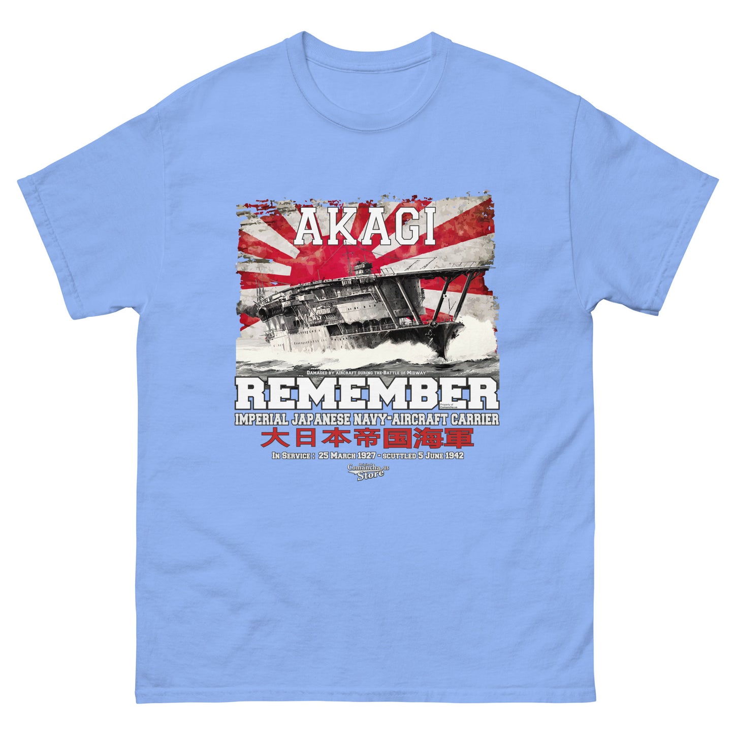 Akagi aircraft carrier t-shirt