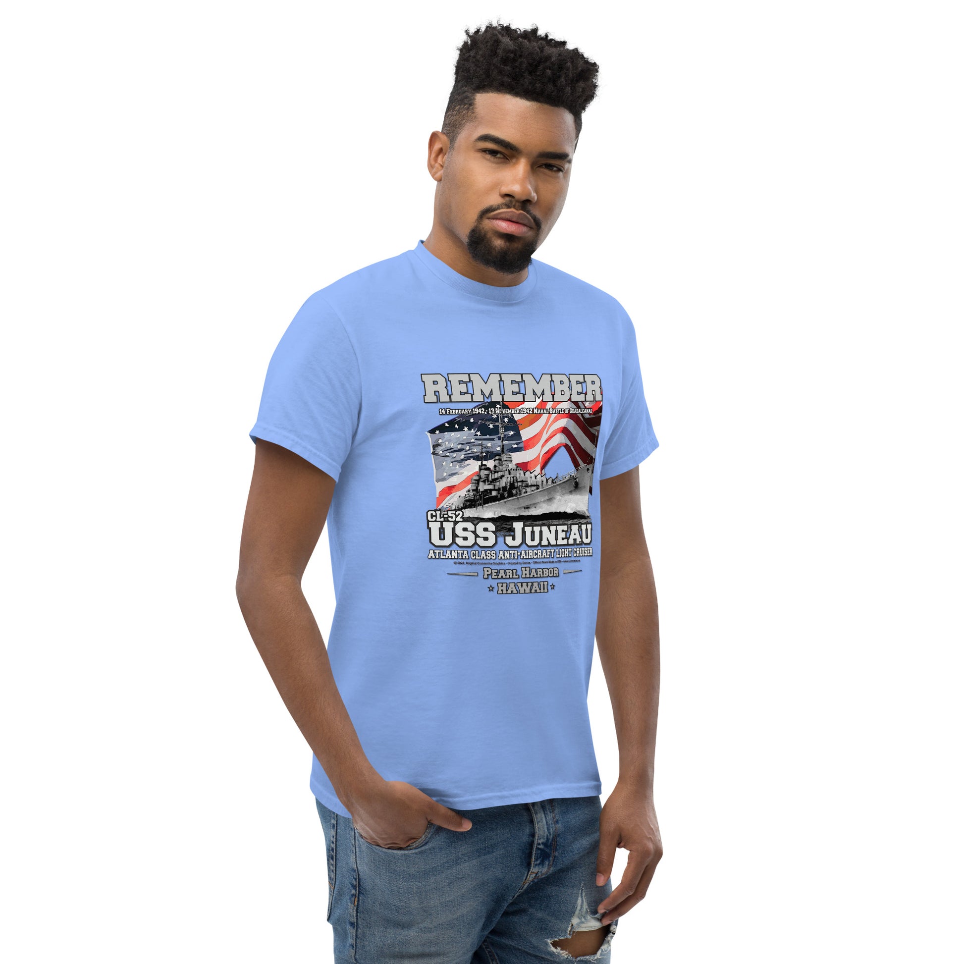 USS JUNEAU CL-52 tee, US navy Tees, US Cruiser Veterans T-Shirt, Comancha Navy T-shirts, USS JUNEAU CL-52 Cruiser Veterans T-Shirt, Comancha Navy T-shirts,