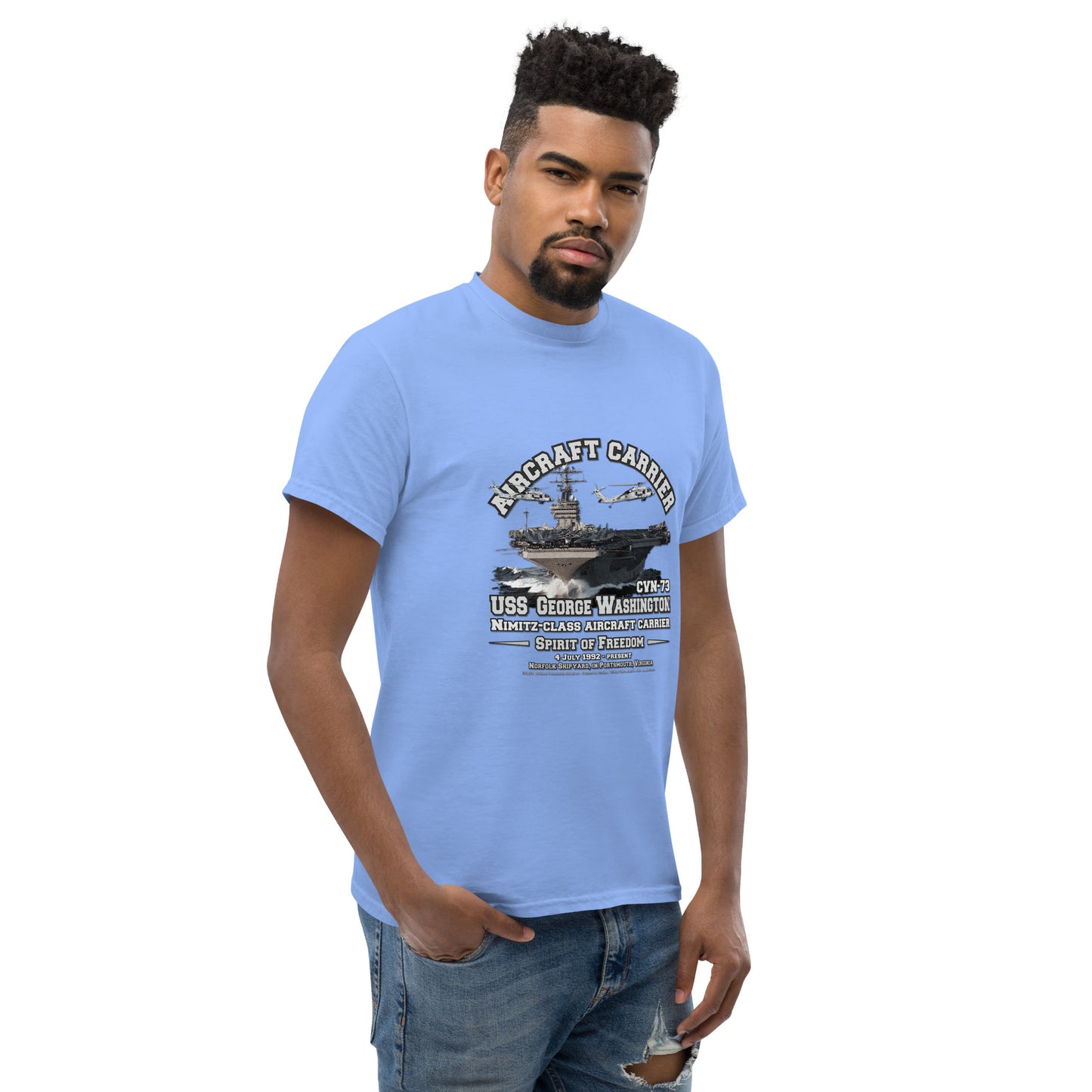 USS GEORGE WASHINGTON tee, USS GEORGE WASHINGTON veterans tee,USS GEORGE WASHINGTON CVN-73 Aircraft Carrier Veterans Classic Tee, USS George Washington Veterans, comancha store,