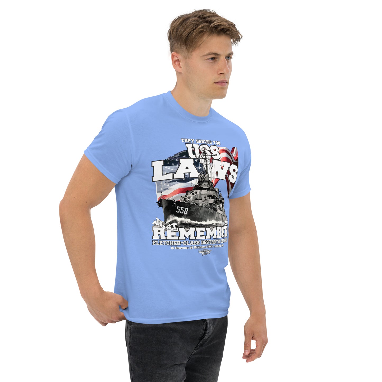 USS Laws DD-558 destroyer T-shirt