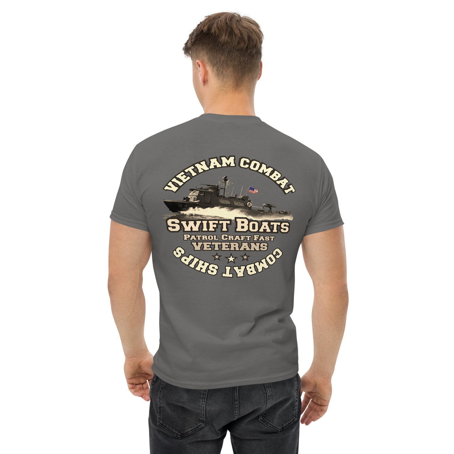 Swift Boats t-shirt, Vietnam combat t-shirt, PCF tee,Swift Boats Vietnam Veterans T-shirt, Comancha Graphics,