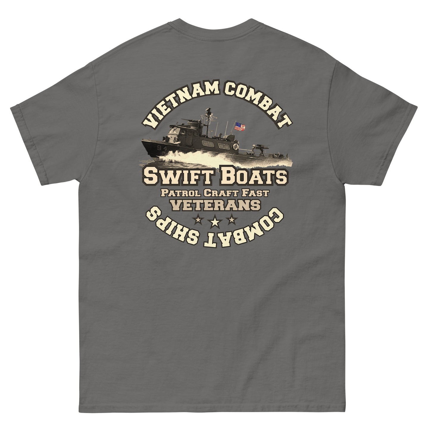 Swift Boats t-shirt, Vietnam combat t-shirt, PCF tee,Swift Boats Vietnam Veterans T-shirt, Comancha Graphics,